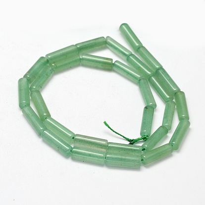 Natural Aventurine Column Beads Strands, 13~14x4~5mm, Hole: 1mm, about 29pcs/strand, 15.7 inch