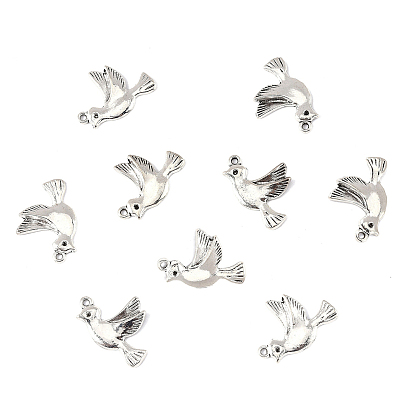 60шт. подвески из сплава в тибетском стиле, без свинца и без кадмия, птица