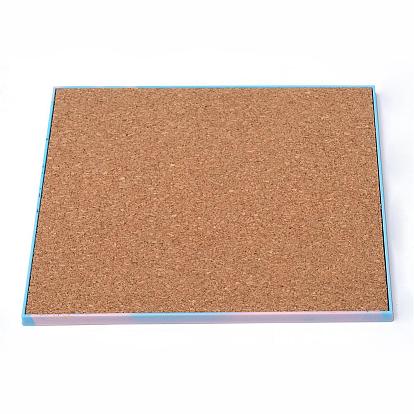 DIY Paper Quilling Tool, Plastic Quilling Work Board with Sponge, 215x180x8mm