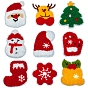 Christmas Theme Computerized Embroidery Cloth Iron on/Sew on Patches, Costume Accessories, Appliques