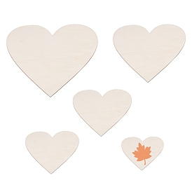 Gorgecraft Unfinished Wood Heart Cutout Shape, for Wedding, Valentine, DIY Supplies