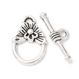 Застежка тоггл из сплава, цветок