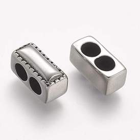 304 из нержавеющей стали многожильных ссылки, для изготовления кожаных браслетов, прямоугольные