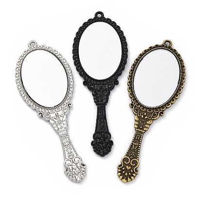 Подвески из стеклянного зеркала, подвеска-зеркало для переноски, со сплавочной фурнитурой