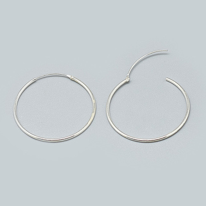 925 Sterling Silver Earring Hoop, with 925 Stamp
