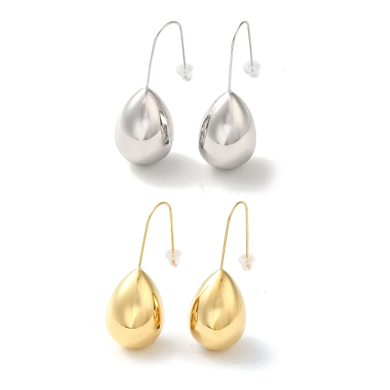 Вакуумное покрытие pvd 304 серьги-подвески из нержавеющей стали, слеза