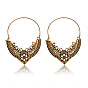 Retro Hollow Alloy Pendant Earrings and Studs - Fashionable and Creative