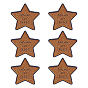 6Pcs Star with Word Doing My Best Enamel Pins, Alloy Lapel Pin Backs for Backpack Clothes