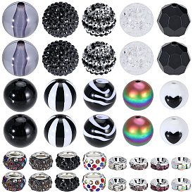 Наборы бисера своими руками, включая шарики из смолы, Акриловые бусины, Бусины со стразами из смолы, Полимерная глина горный хрусталь Европейский бисером, латунь марки А горный хрусталь Spacer бисер, разнообразные