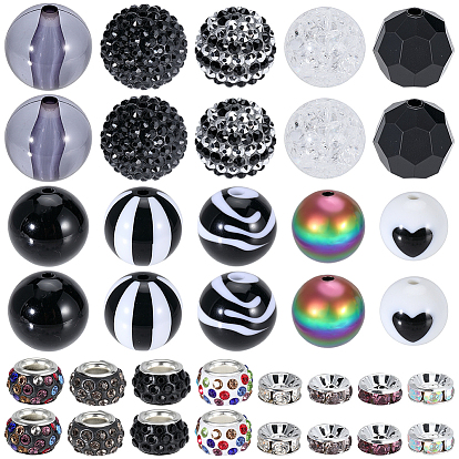 Наборы бисера своими руками, включая шарики из смолы, Акриловые бусины, Бусины со стразами из смолы, Полимерная глина горный хрусталь Европейский бисером, латунь марки А горный хрусталь Spacer бисер, разнообразные