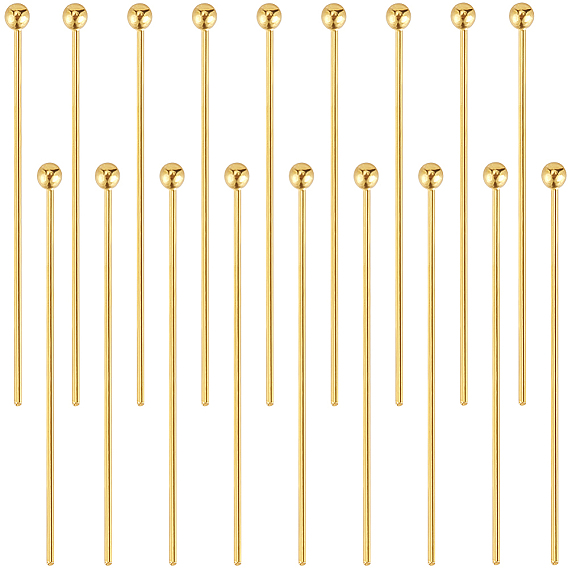 50 шт. 925 булавки с шарообразной головкой из стерлингового серебра