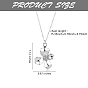 925 Sterling Silver Pendant Necklaces Simple Flower Necklace Elegant Clavicle Chain for Women