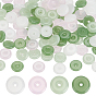 120 шт 4 цвета прозрачные стеклянные бусины, диск