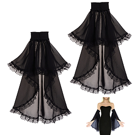 1 paire de manches en polyester pour femmes