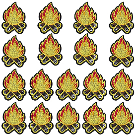 20 шт. полиэстеровые заплатки для одежды, костер