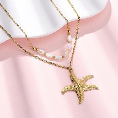 Морская звезда 304 двухслойные подвески из нержавеющей стали, с оболочкой, ионное покрытие (ip)