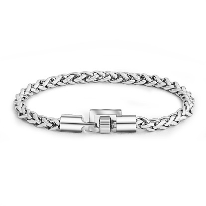 Titanium Steel Wheat Chain Bracelet