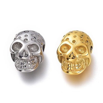 Halloween 304 Stainless Steel Beads, Skull