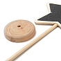 Star Boxwood Mini Chalkboard Signs, with Support Easels, for Wedding & Birthday Party Decoration