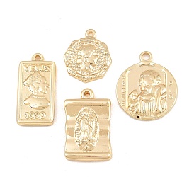 Pendentifs en acier inoxydable, charmes humains, crémaillère plaquage, plaqué longue durée