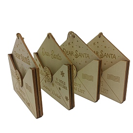 Wooden Calendar Decoration Pendants, Envelope