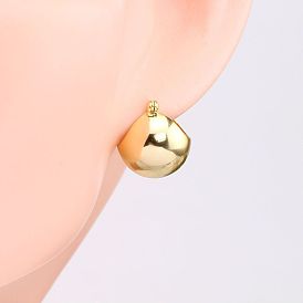 925 Sterling Silver Half Ball Retro French Earrings with Fashionable and Luxurious Style, Simple and Elegant Personality Jewelry