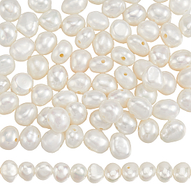 2 бусины из натурального культивированного пресноводного жемчуга, барочный жемчуг кеши жемчужные бусы, двух сторон полированной