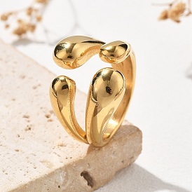 304 манжетные кольца из нержавеющей стали с каплевидной формой, ионное покрытие (ip)