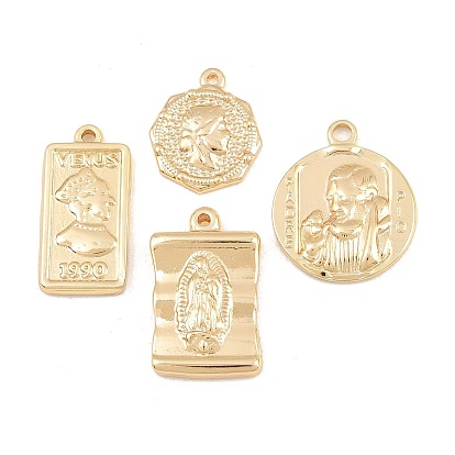 Pendentifs en acier inoxydable, charmes humains, crémaillère plaquage, plaqué longue durée