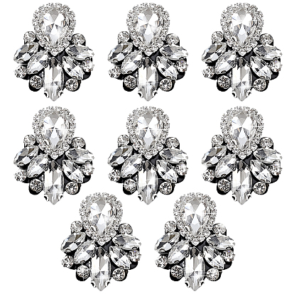 Glass Rhinestone Embroidery Sew on Ornament Accessories, Sewing Craft Decoration, Teardrop