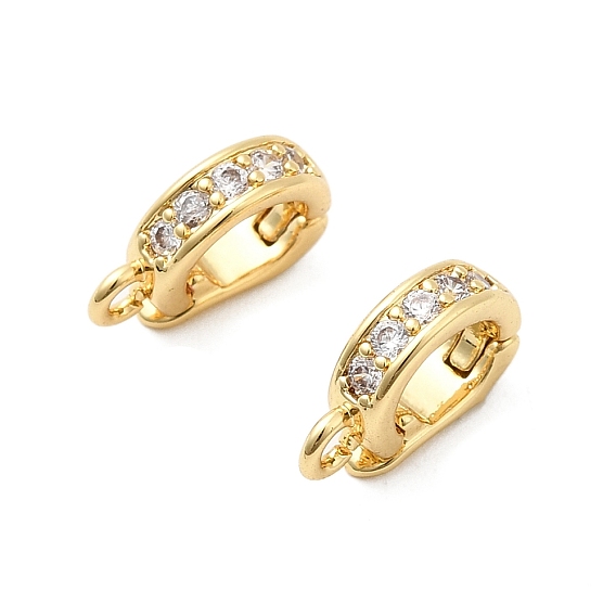 Латунные микро проложить четкие кубического циркония кулон поручительств