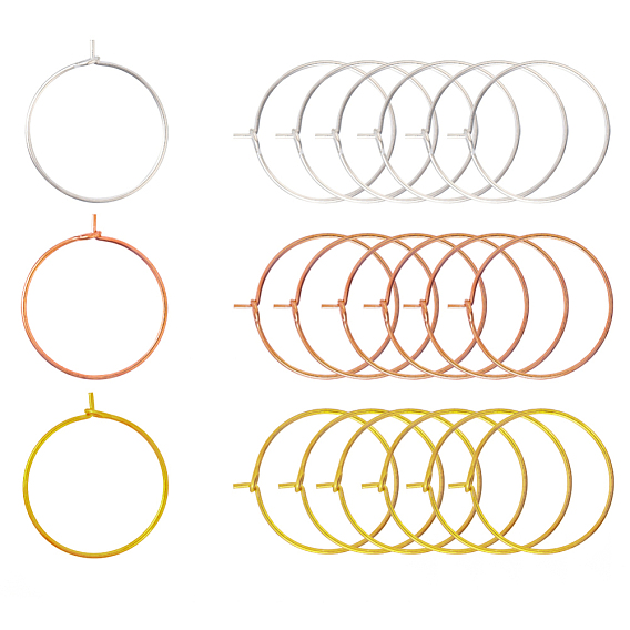 Латунные бокалы, Обручальные серьги, с контейнером для бисера