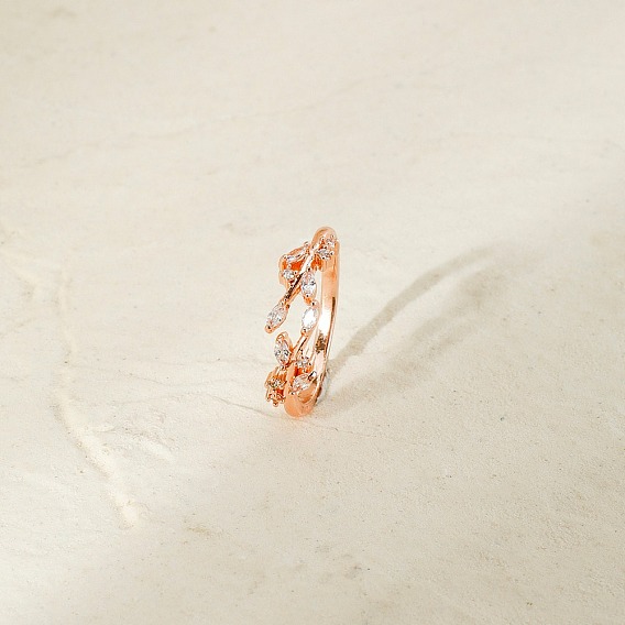 Модное женское кольцо-манжета из латуни со стразами в европейском и американском стиле