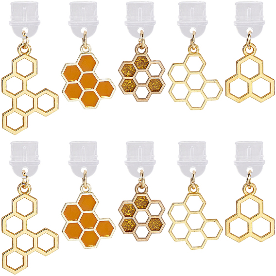 10шт 5 стиль сплав эмаль подвеска украшение, с поворотными застежками сплава