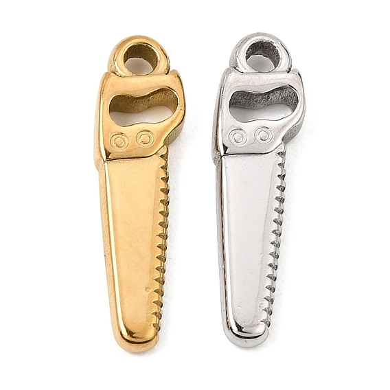 304 Stainless Steel Pendants, Saw Charms