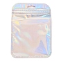 Bolsas con cierre zip yinyang de embalaje láser de plástico, bolsas superiores autoselladas, Rectángulo