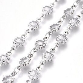 304 цепи из нержавеющей стали ссылка, пайки, ионное покрытие (ip), цветок