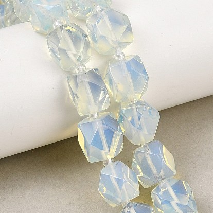 Opalite бисер пряди, самородки, граненые, с бисером