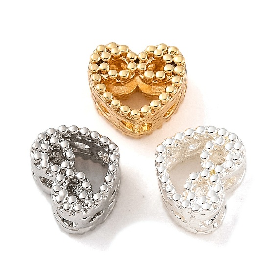 Латунные бусины, без кадмия, без никеля и без свинца, сердце