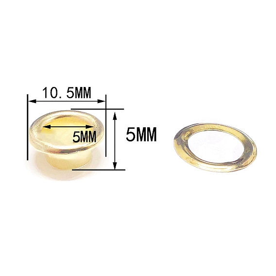 Латунные втулки, с железной прокладкой, для изготовления пакетов, плоско-круглые