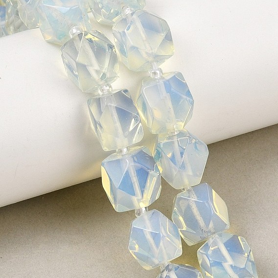 Opalite бисер пряди, самородки, граненые, с бисером