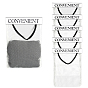 Polyester Sticky Wall Mount Mesh Plastic Bag, Net Bag Dispenser, Rectangle