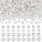 400Pcs 4 Styles Alloy Bead Caps, Flower