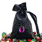 Dragon Eye Imitation Leather Drawstring Gift Bags, Dice Storage Pouches with Cord, for Daily Supplies Storage