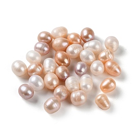 Natural Cultured Freshwater Pearl Beads, Undrilled/No Hole, Rice