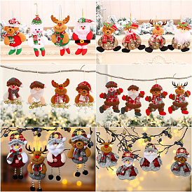 Christmas fabric pendant Christmas doll small pendant Christmas tree pendant decoration small gift pendant collection