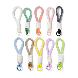 Braided Nylon Strap, Alloy Clasp for Key Chain Bag Phone Lanyard