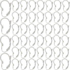 304 из нержавеющей стали выводы Leverback серьги, с неровным рисунком