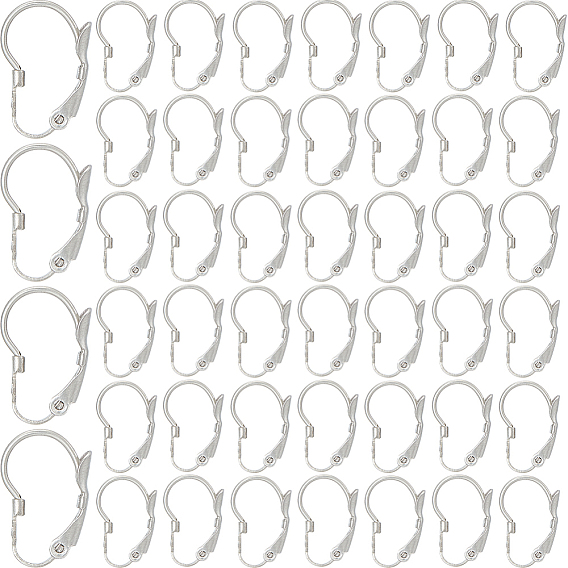 304 из нержавеющей стали выводы Leverback серьги, с неровным рисунком