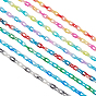 Two Tone Spray Painted Handmade Transparent Acrylic Cable Chains, Rubber Style, for Purse Strap Bag Chain